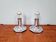 Pair of wall sconces/spotlights in chrome metal, Motoko Ishii