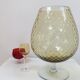 XXL Empoli 1950 amber yellow cup vase