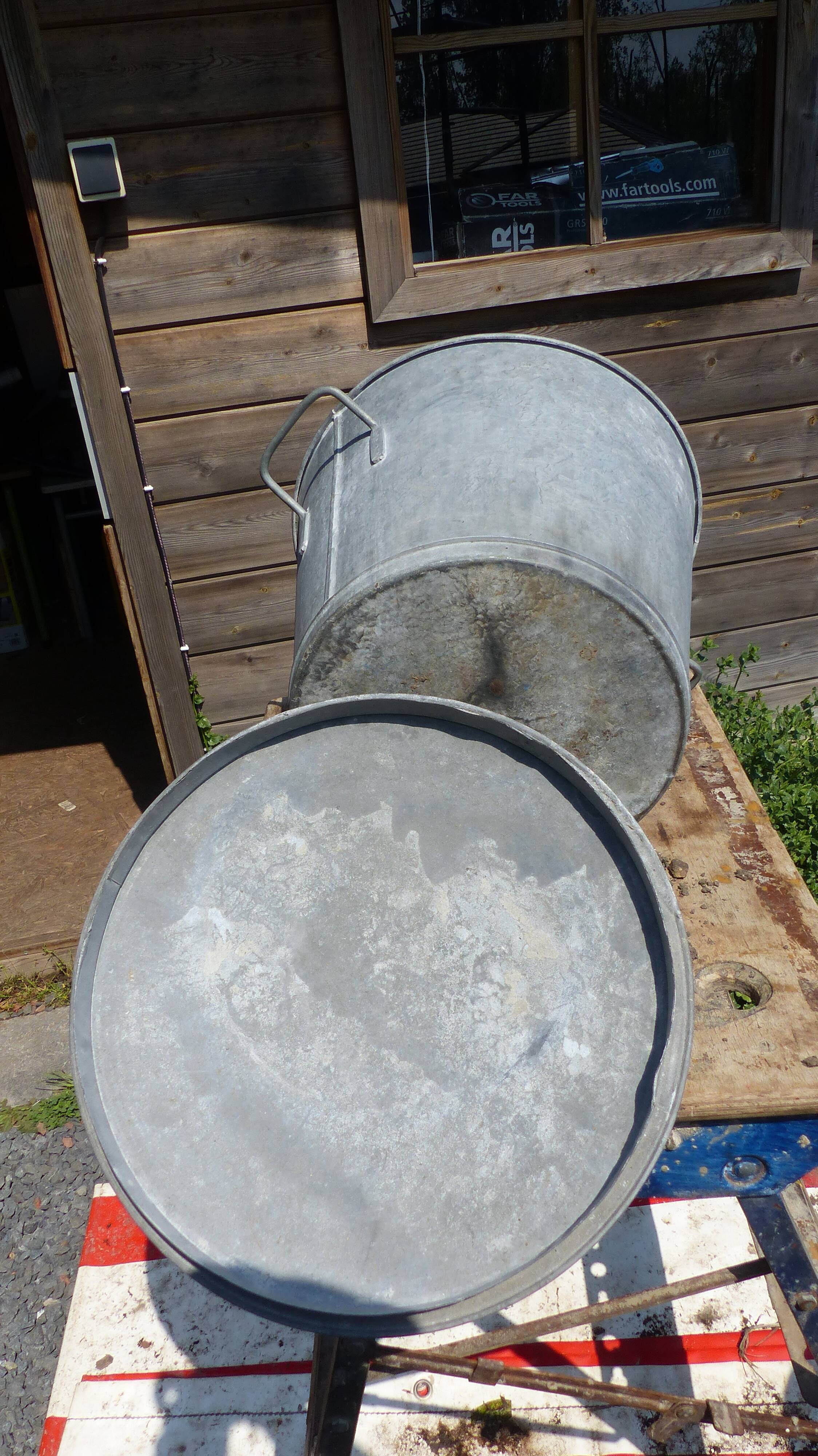 Bassine en zinc