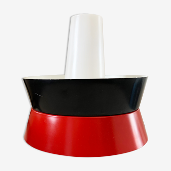 Fog and moerup pendant light - danish mid-century - vintage lamp - red & black - 1960s design