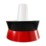 Fog and moerup pendant light - danish mid-century - vintage lamp - red & black - 1960s design