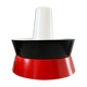 Fog and moerup pendant light - danish mid-century - vintage lamp - red & black - 1960s design