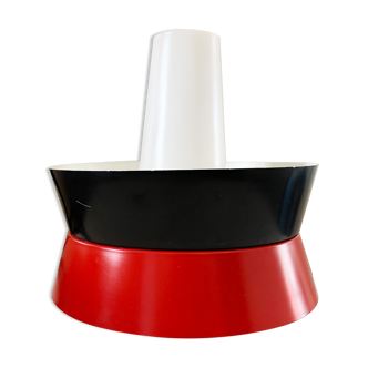 Fog and moerup pendant light - danish mid-century - vintage lamp - red & black - 1960s design