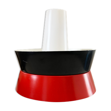 Fog and moerup pendant light - danish mid-century - vintage lamp - red & black - 1960s design