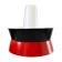 Fog and moerup pendant light - danish mid-century - vintage lamp - red & black - 1960s design