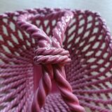 Woven ceramic basket