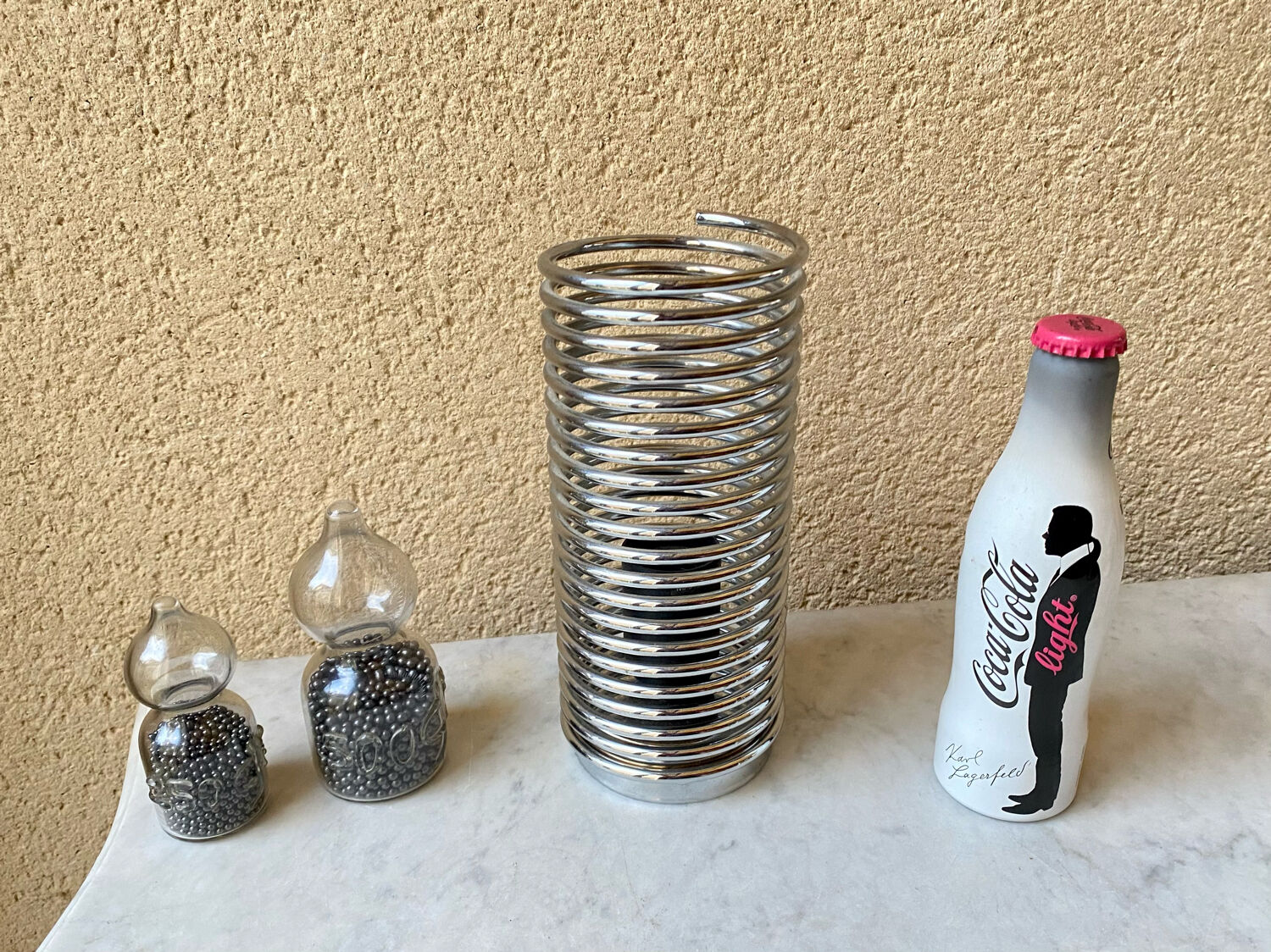 Weight blown glass & lead craftsmanship French vintage 60s