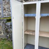 Armoire vintage en Formica bleu (vert d’eau)