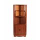 Danish vintage corner cabinet with tambour doors, 1960s