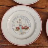 Lot de 4 anciennes assiettes italiennes