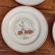 Lot de 4 anciennes assiettes italiennes
