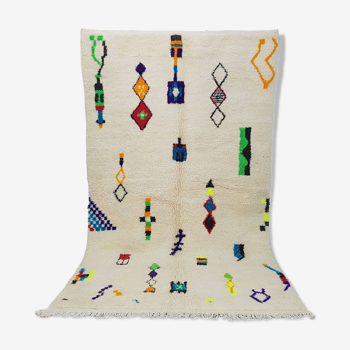 Tapis marocain berbère 260 x 150 cm tapis azilal en laine
