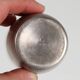 Christofle silver metal tumbler cup, Luc Lanel ripple model