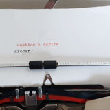Portable, functional Riccar typewriter