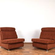 Mid-Century Italian Lounge Chairs, 1970s, Set of 2