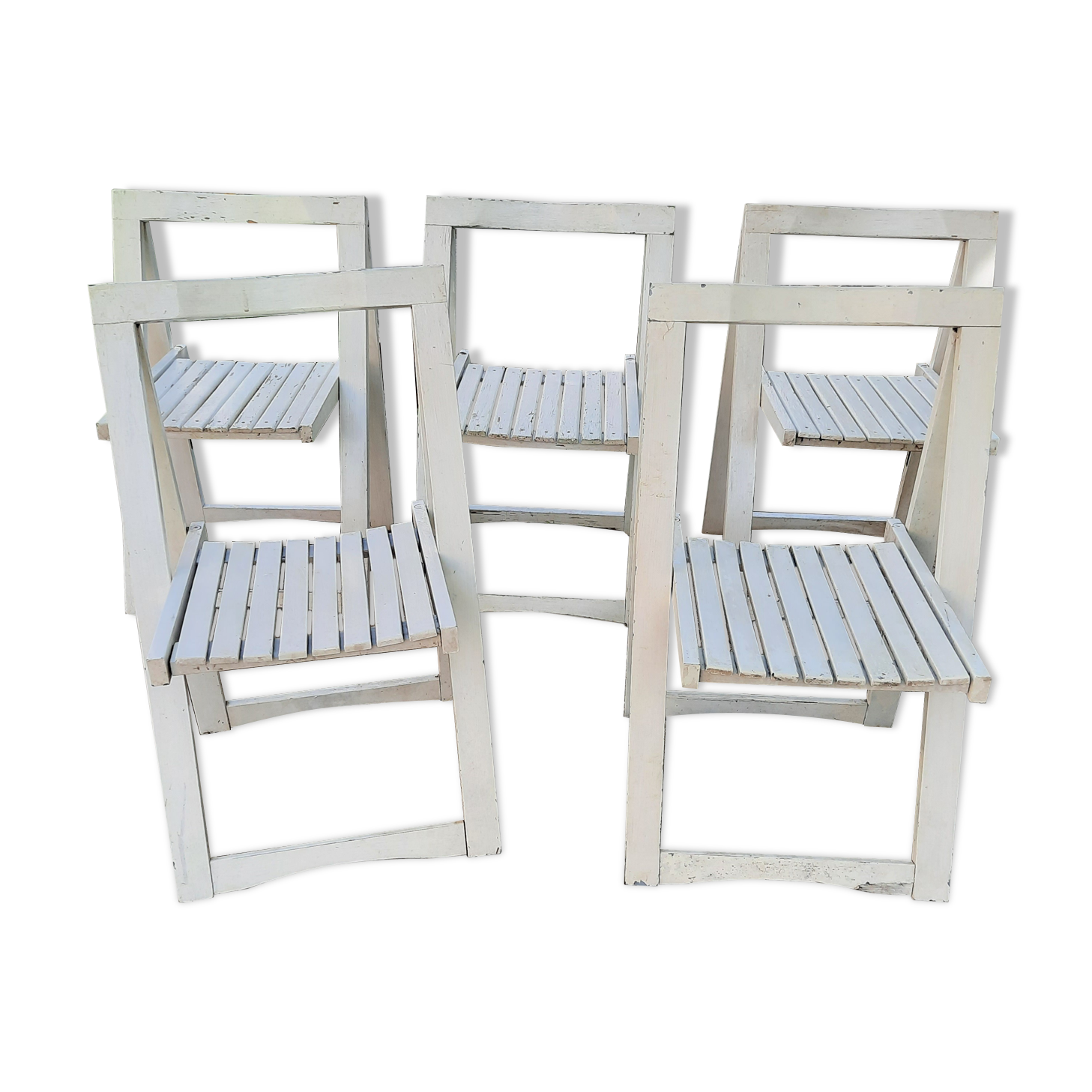 5 folding garden chairs