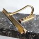 Old art deco brass piano lamp