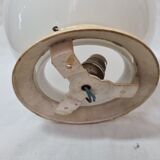 Art deco opaline globe ceiling light