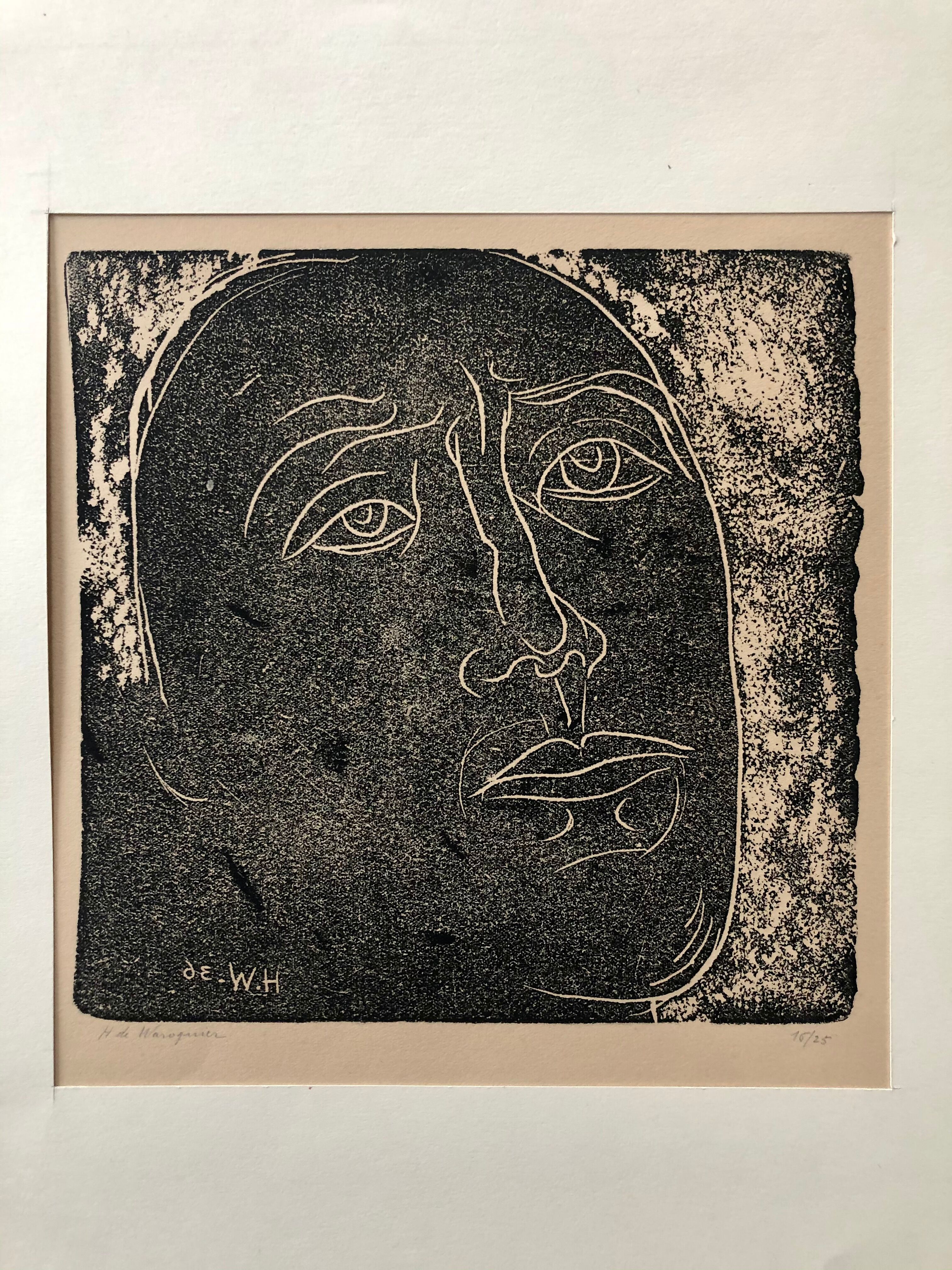 Original engraving by Henry de Waroquier (1936)