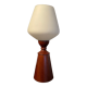 Scandinavian lamp in teak and opaline years 50-60