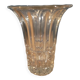 Moulded crystal glass vase dp 012310