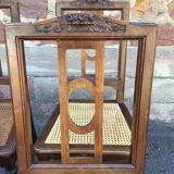 Set of 4 French chairs louis XVI vintage 30s Provence