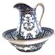 Toilet set jug basin Rouen Jules Viellard 19th