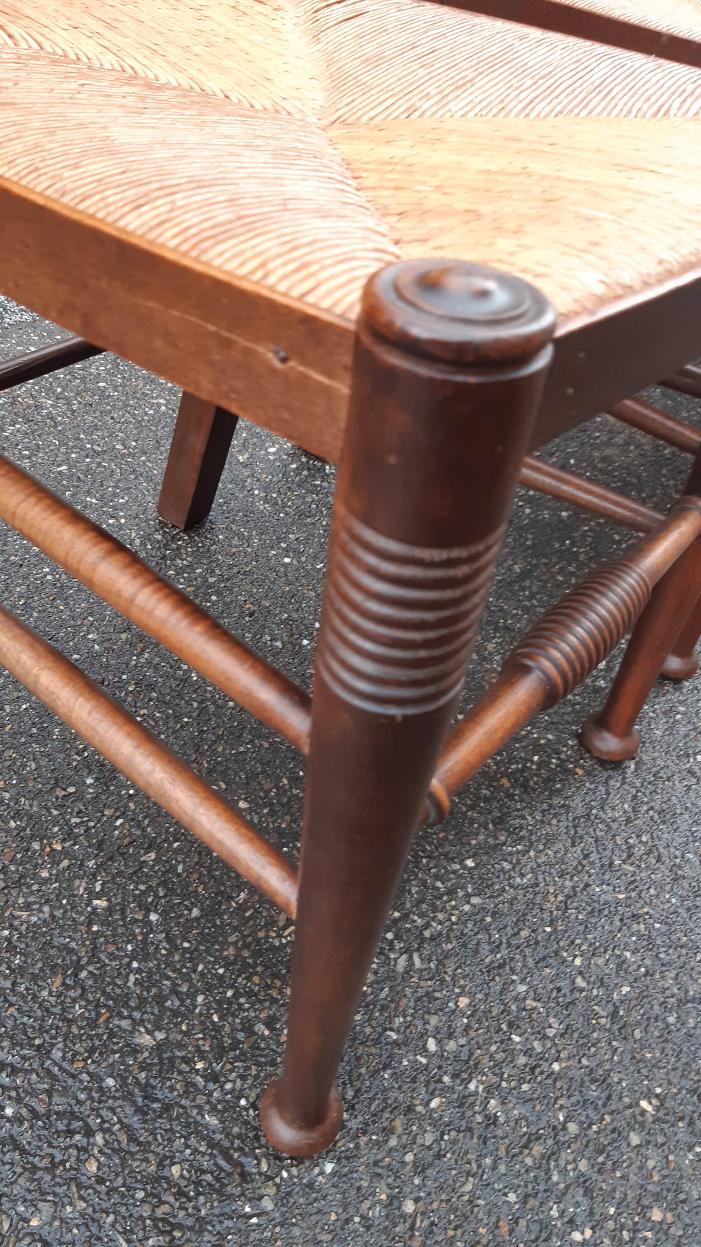 6 chaises Arts & Crafts par William Birch & E.G. Punnett