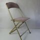 Folding chair chaisor powder pink velvet