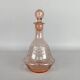1950's bohemian rosaline cut glass carafe