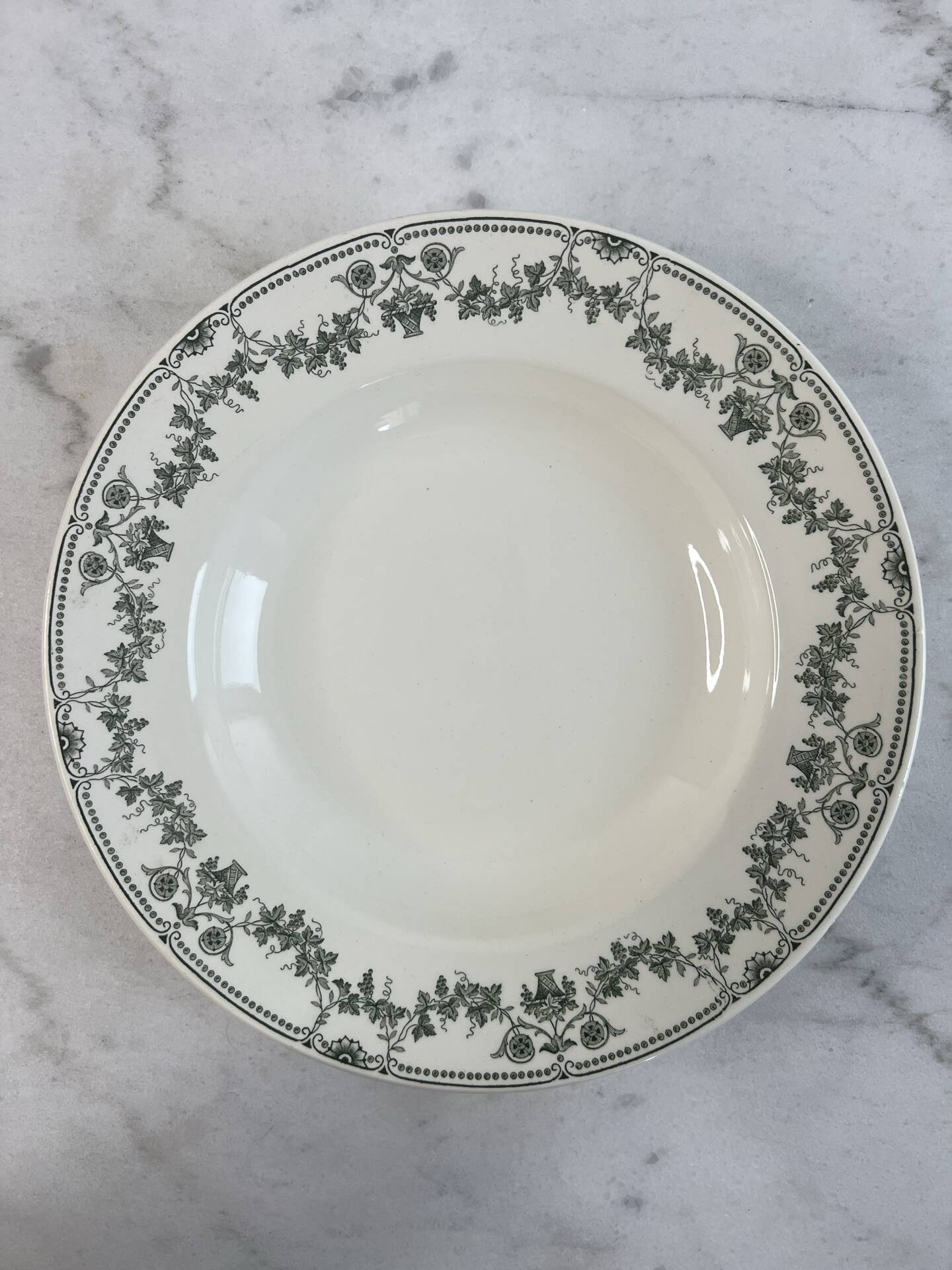 Assiette creuse Badonviller collection Champagne
