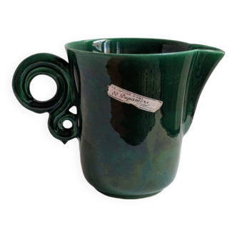 Robert Dupanier green ceramic pitcher