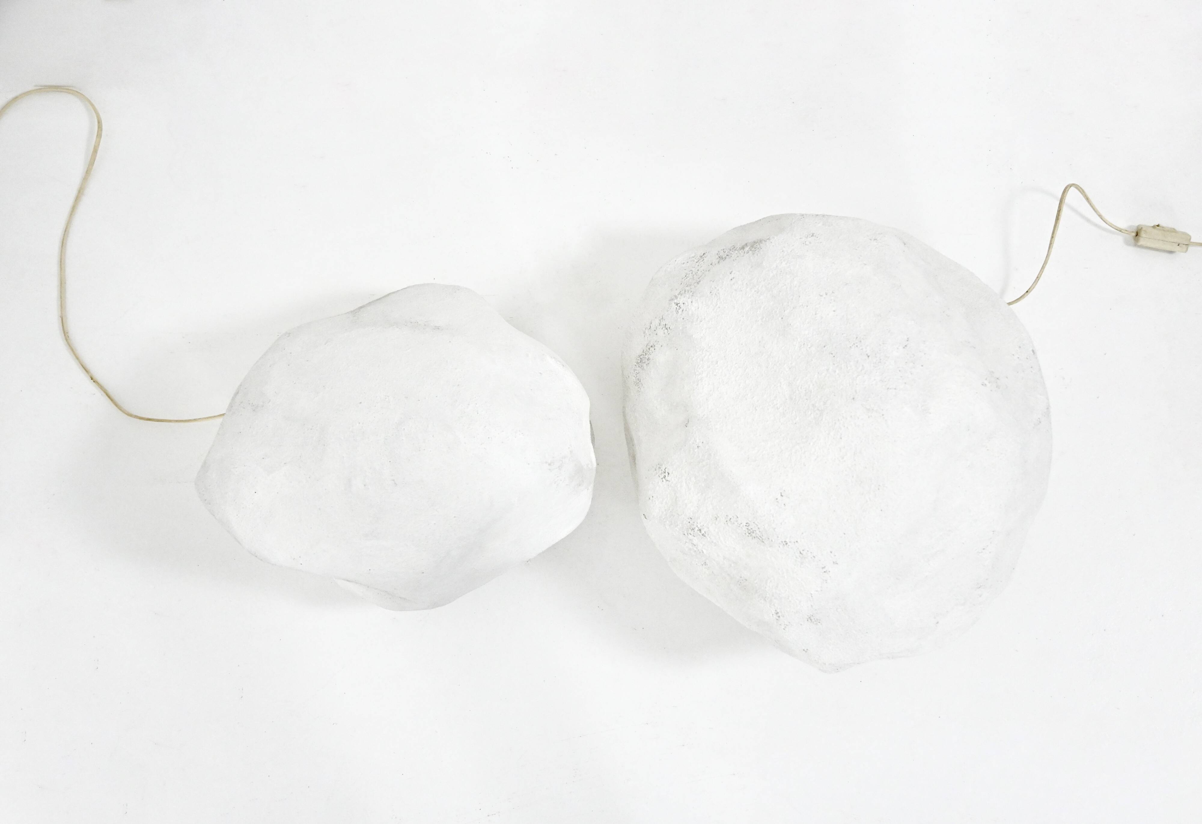 "Dora" stone lamps, created by André Cazenave for Atelier A.