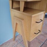 Singer sewing machine cabinet transformed into office 50s/60s