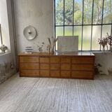 XXL golden oak craft furniture from the 50s