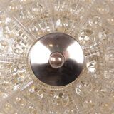 Carl Fagerlund Orrefors crystal wall or ceiling lamp, for Lyfa 1960s