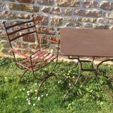 Ensemble de jardin en fer forgé
