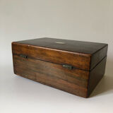 Jewelry box in wood and mother-of-pearl