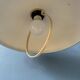Black oval metal pendant Mid-Century