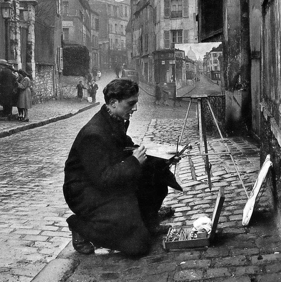 Photographie, "le peintre de montmartre", paris, 1932