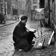 Photographie, "le peintre de montmartre", paris, 1932