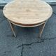 19th-century Louis XVI round extendable dining table, renovated, 215cm.