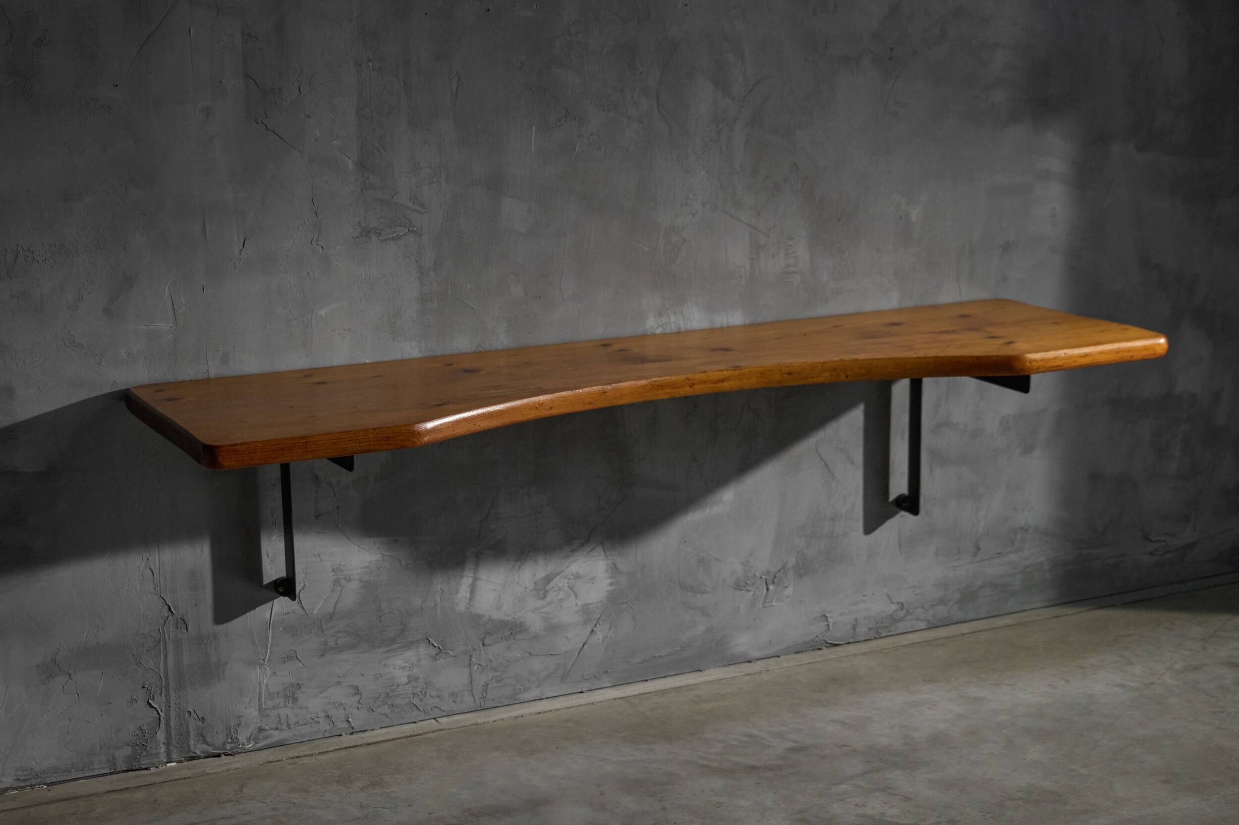 Wall-mounted desk by Charlotte Perriand, France, 1950s