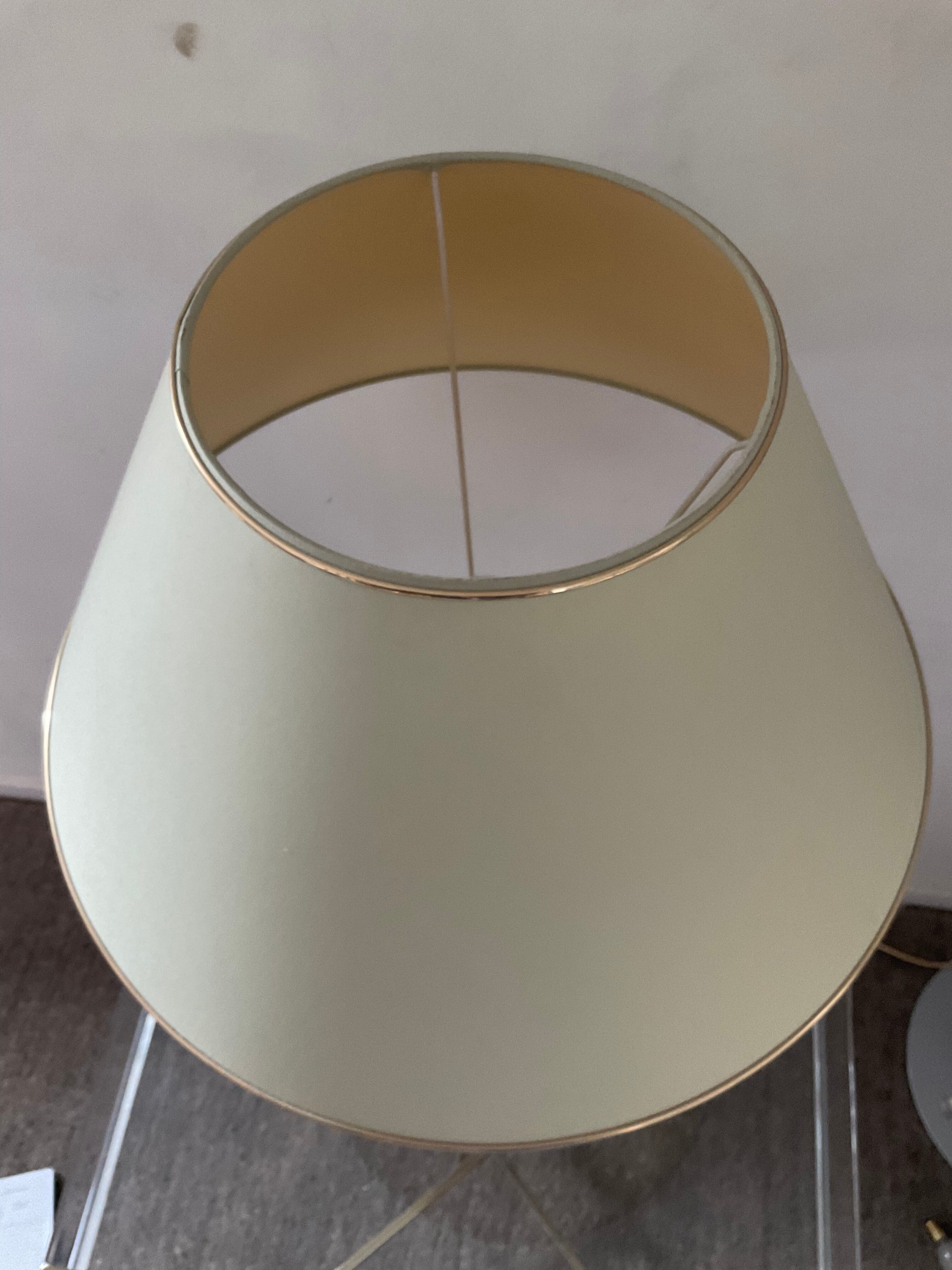 Vintage lamp in travertine and bronze 70s