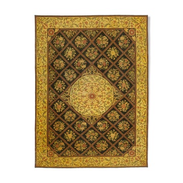 Tapis persan surteint 291  x 404 cm tapis en laine jaune tissé à la main