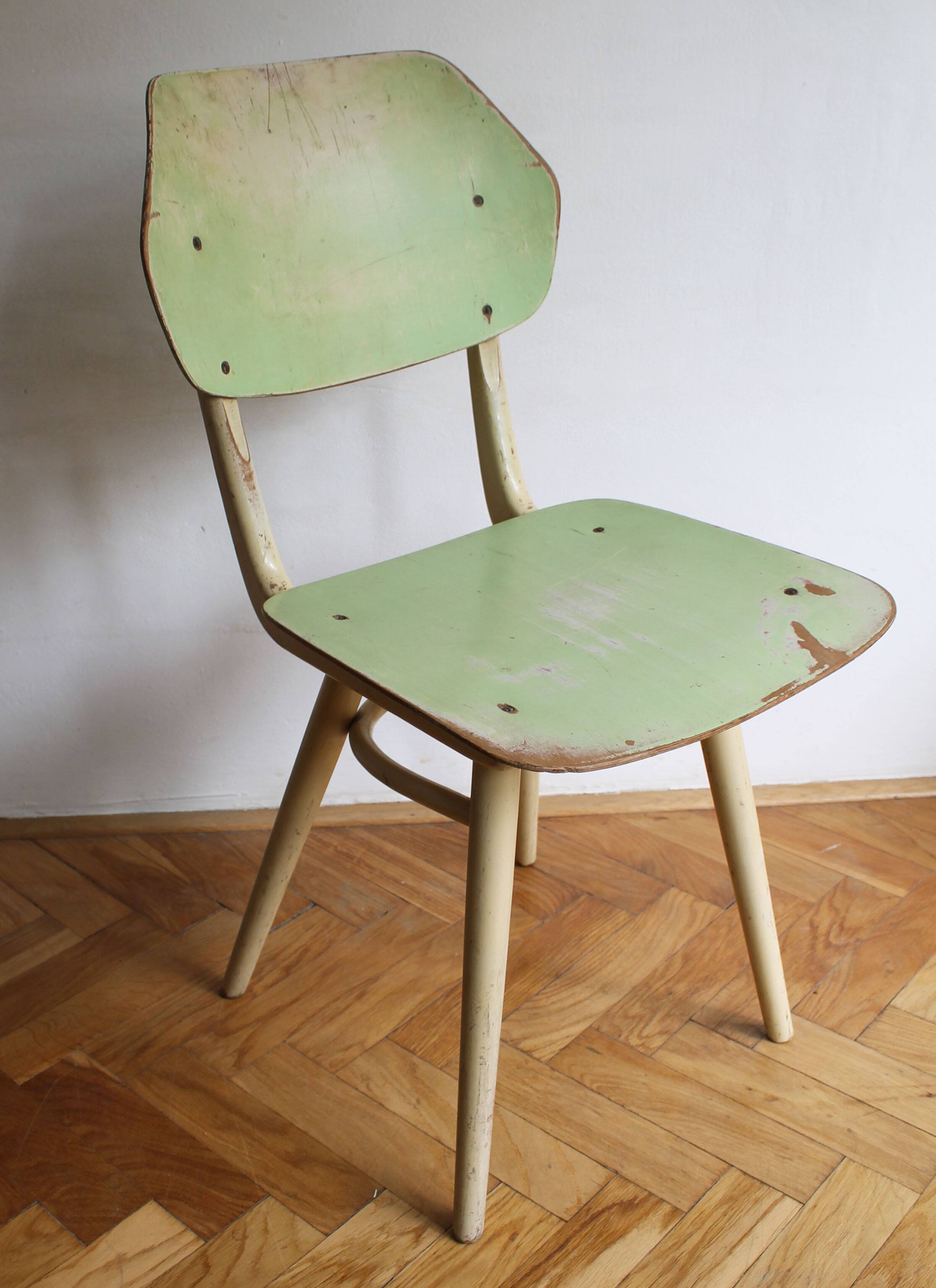 Pair of 1960's Mid Century Modern Dining Chairs by TON