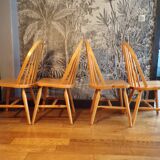 Lot of 4 Scandinavian Windsor chairs