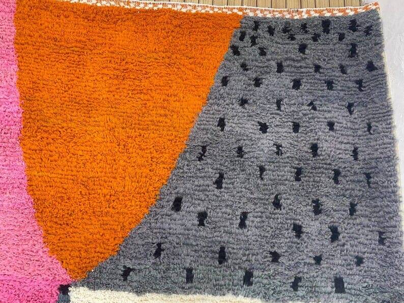 Tapis beni ouraine fait main artisanale traditionnelle taille 150 x 250 cm