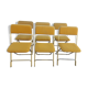 6 folding chairs Lafuma vintage 1970