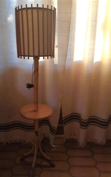 RR Art Vannerie rattan lamppost